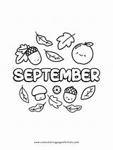 September Coloring Pages  Cute For Kids sketch template