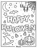 Halloween coloring Page – Artofit sketch template