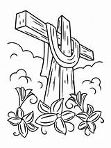 Easter Cross – Coloring Pages sketch template