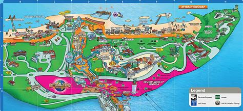 Sentosa Island Singapore Map