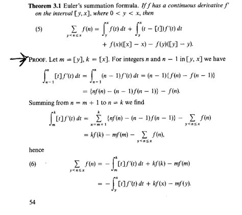 [Math] Euler’s summation formula proof – Math Solves Everything