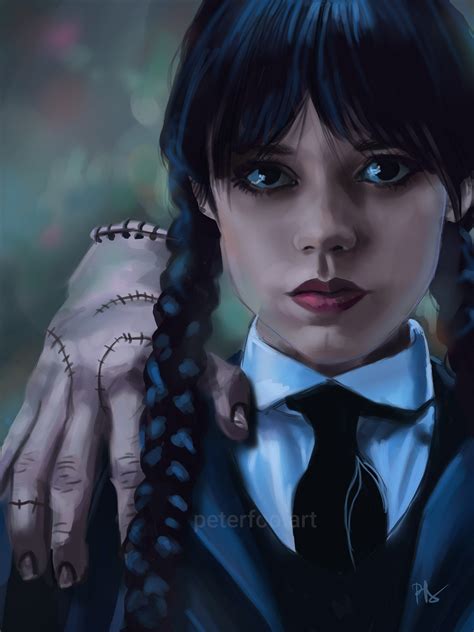 Wednesday Addams Art Print Jenna Ortega Wednesday Addams - Etsy Australia