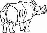 Javan Rhino Coloring Page  Free Printable Pages For Kids sketch template