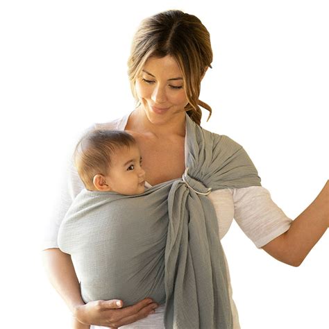 Moby Wrap Ring Sling Baby Carrier in Pewter - Walmart.com - Walmart.com