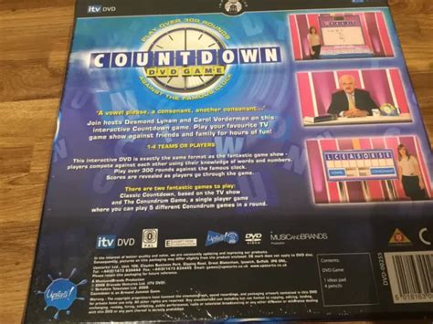 COUNTDOWN INTERACTIVE DVD Game Carol Vorderman Des Lynam New Sealed £12 ...