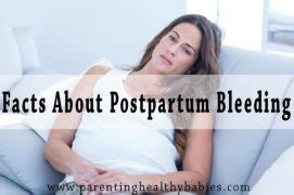 Must Know Facts About Postpartum Bleeding