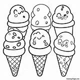 Colorful Ice Cream Cones Coloring Page  Pagescom sketch template