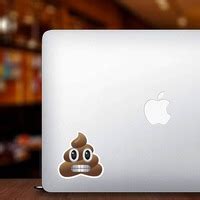 Grimacing Poop Emoji Sticker Shipped Fast & Free!