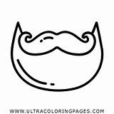 Moustache Coloring Page  Ultra Pages sketch template