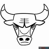 Chicago Bull Logo Coloring Page  Easy Drawing Guides sketch template