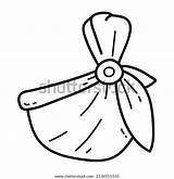Vector Coloring Page Doodle Fabric Sling Stock Royalty Free  sketch template