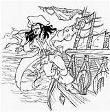 Pirate Coloring Pages Fairy Cartoon  sketch template