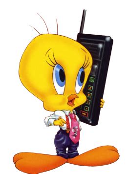 tweety on the phone - Clip Art Library