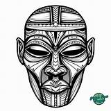 40 African Tribal Mask Coloring Pages For All Ages sketch template