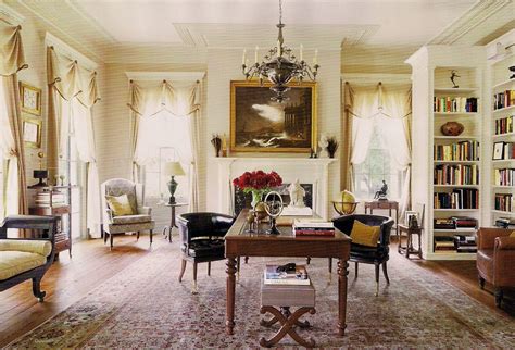 Interior Design Amelia T Handegan. Library of South Carolina Greek Revival country home ...