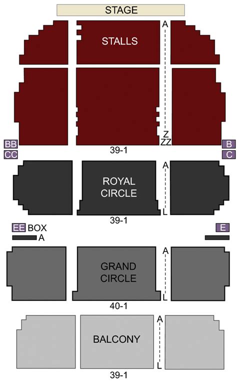 Theatre Royal Drury Lane Interactive Seating Plan | Elcho Table