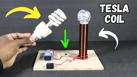 How to Make a Tesla Coil at Home | DIY Wireless Power Transfer School Science Project Idea - YouTube