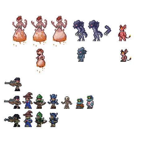 NPCs & Enemies - New items & Enemies, also Resprite (New sprites) Enemies | Terraria Community ...