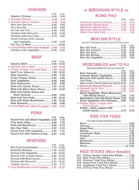 Peking Garden Menu, Menu for Peking Garden, Grafton, Grafton - Urbanspoon/Zomato