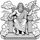 Zeus Coloring Printouts • Greek Gods & Goddesses sketch template