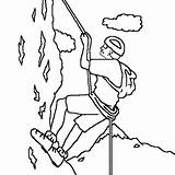 Rock Climbing Coloring Pages  Best For Kids sketch template