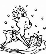 Cute Christmas Reindeer Page Coloring Pages sketch template