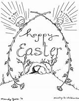 Coloring Easter Week Crown Of Thorns Coloringchild Sketch Page sketch template