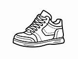 Easy Shoe Coloring Page  sketch template