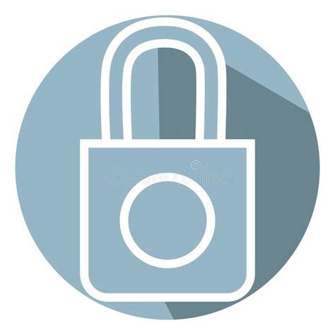 Safety lock, icon stock vector. Illustration of lock - 261068322
