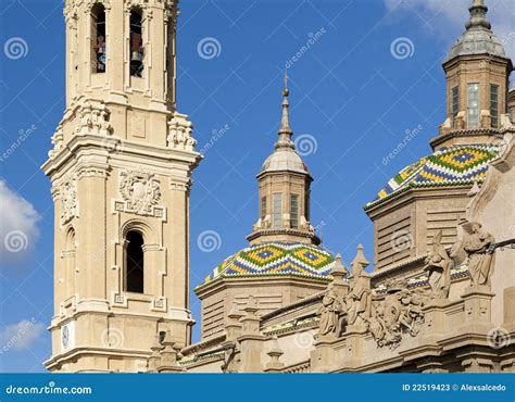 Zaragoza Cathedral stock image. Image of culture, roof - 22519423