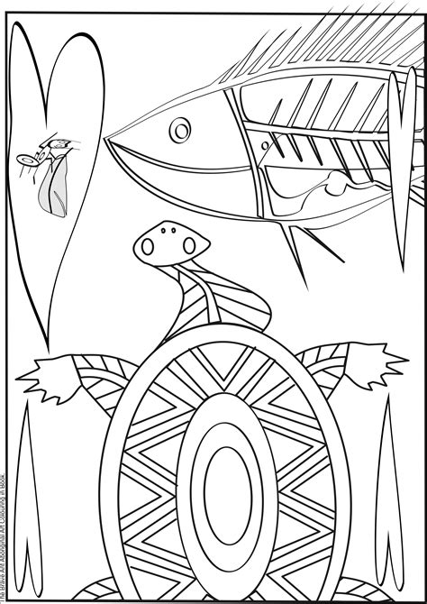 Aboriginal Art Coloring Page Aboriginal Colouring Pages Free Printables | The Best Porn Website