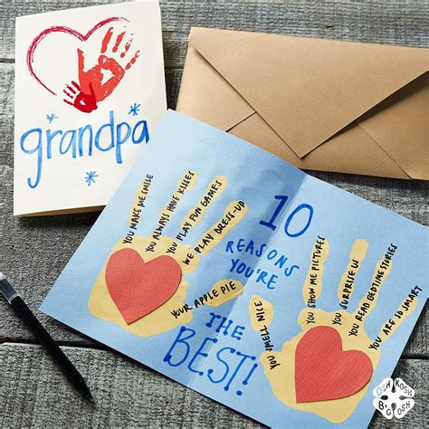 grandparents day gift ideas - card | Fathers day crafts, Grandparents ...