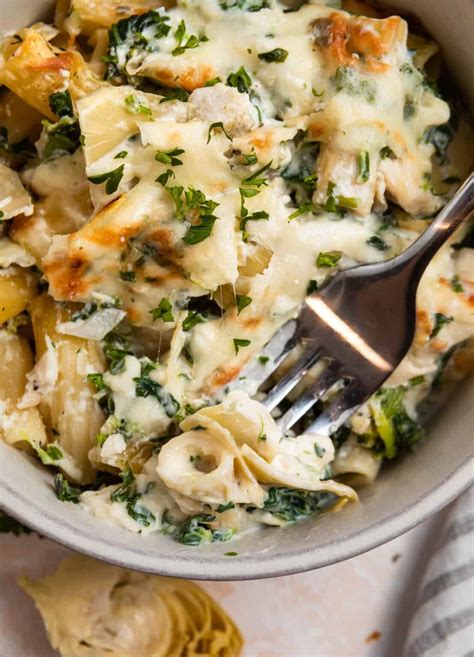 Spinach Artichoke Chicken Casserole | Lemons & Zest