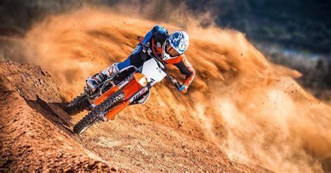 fox motocrosser: Alpinestar KTM on Race Track