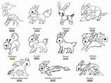 Pokemon Eevee Evolutions Coloring Pages Sketch Coloring Page sketch template