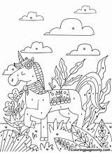 Unicorn Color By Number Free Coloring Pages  sketch template