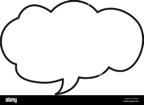 line cloud chat bubble text message Stock Vector Image & Art - Alamy