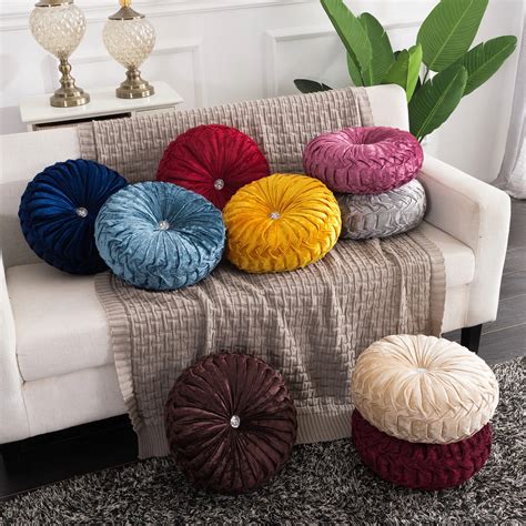 European Pastoral Style Pumpkin Round Seat Cushion/Back Cushion or as ...