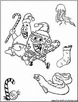 Spongebob Christmas Coloring Pages  Home sketch template