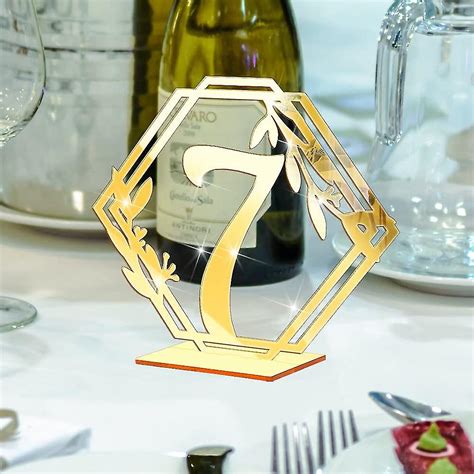 Dproptel Acrylic Table Numbers 1-10 For Wedding,wedding Table Numbers Signs With Holder,round ...