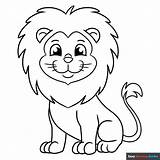 Lion Coloring Pages Kids sketch template