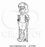 Crutches Coloring Pages sketch template
