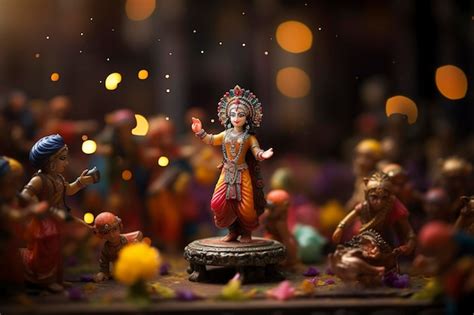 Premium AI Image | Janmashtami Background