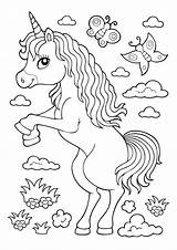 Unicorn Color Printable sketch template