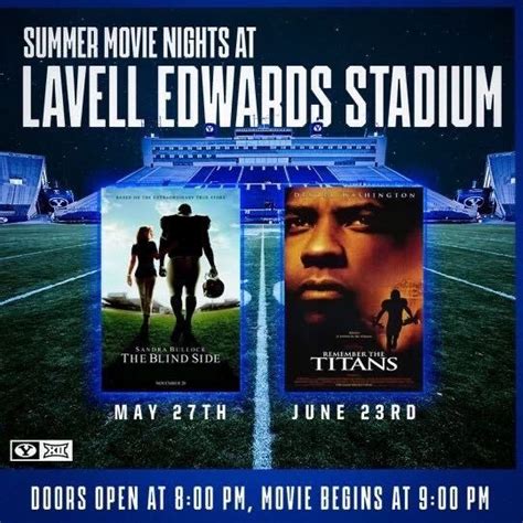 Movie Night at LaVell Edwards Stadium - Blind Side - Free Admission ...