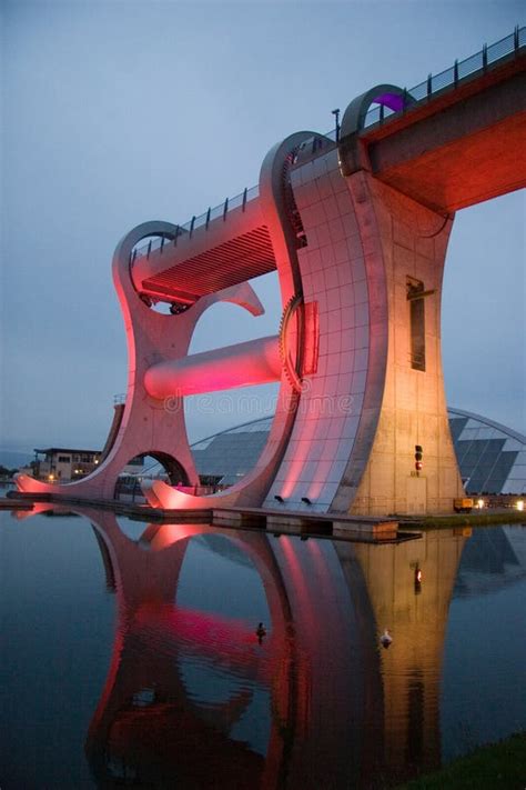 Falkirk Wheel at Night stock image. Image of popular - 12976231