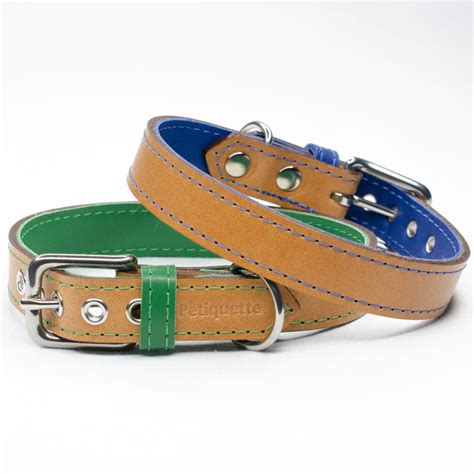 Tan Leather Dog Collar - Petiquette