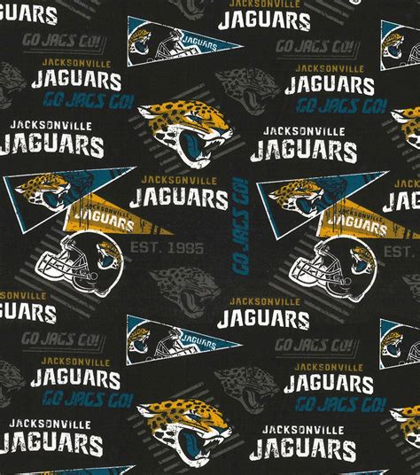 NFL JACKSONVILLE JAGUARS Vintage Retro Print Football 100% - Etsy