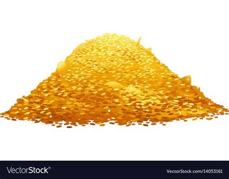 Pile of gold coins vector image on VectorStock | Gold coins, Casual art ...