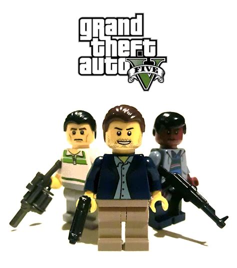 Lego GTA V | Trevor, Michael and Franklin from GTA V. | Ptéra | Flickr